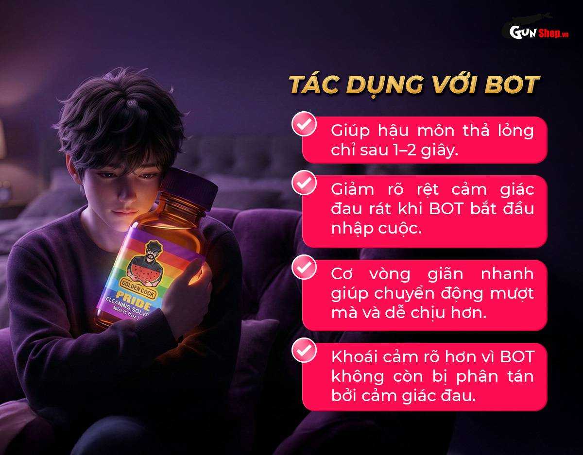 Chai hít Popper Golden Cock Pride - Chai 30ml chính hãng tại Gunshop