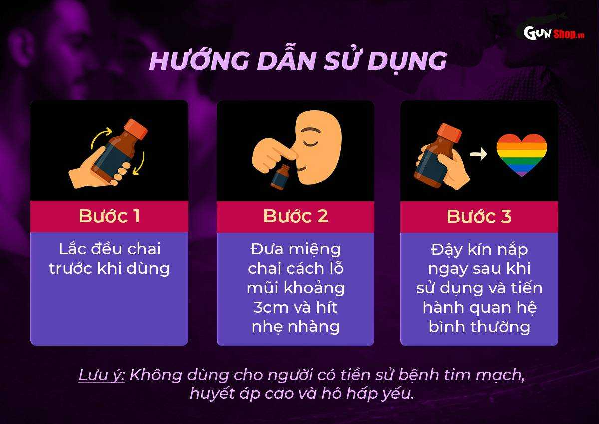 Hướng dẫn cách sử dụng Popper Golden Cock Pride