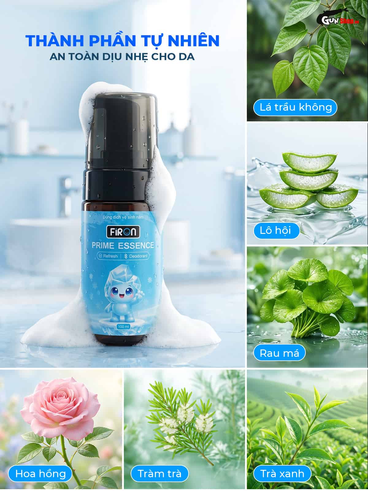 Dung dịch vệ sinh nam Firon Prime Essence 100ml chính hãng tại Chúng tôi