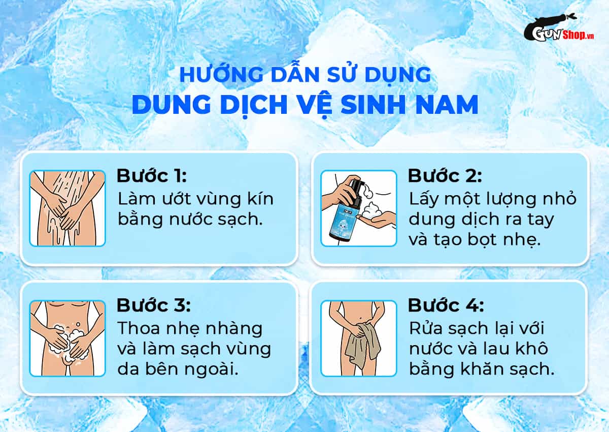 Hướng dẫn sử dụng dung dịch vệ sinh nam Firon Prime Essence