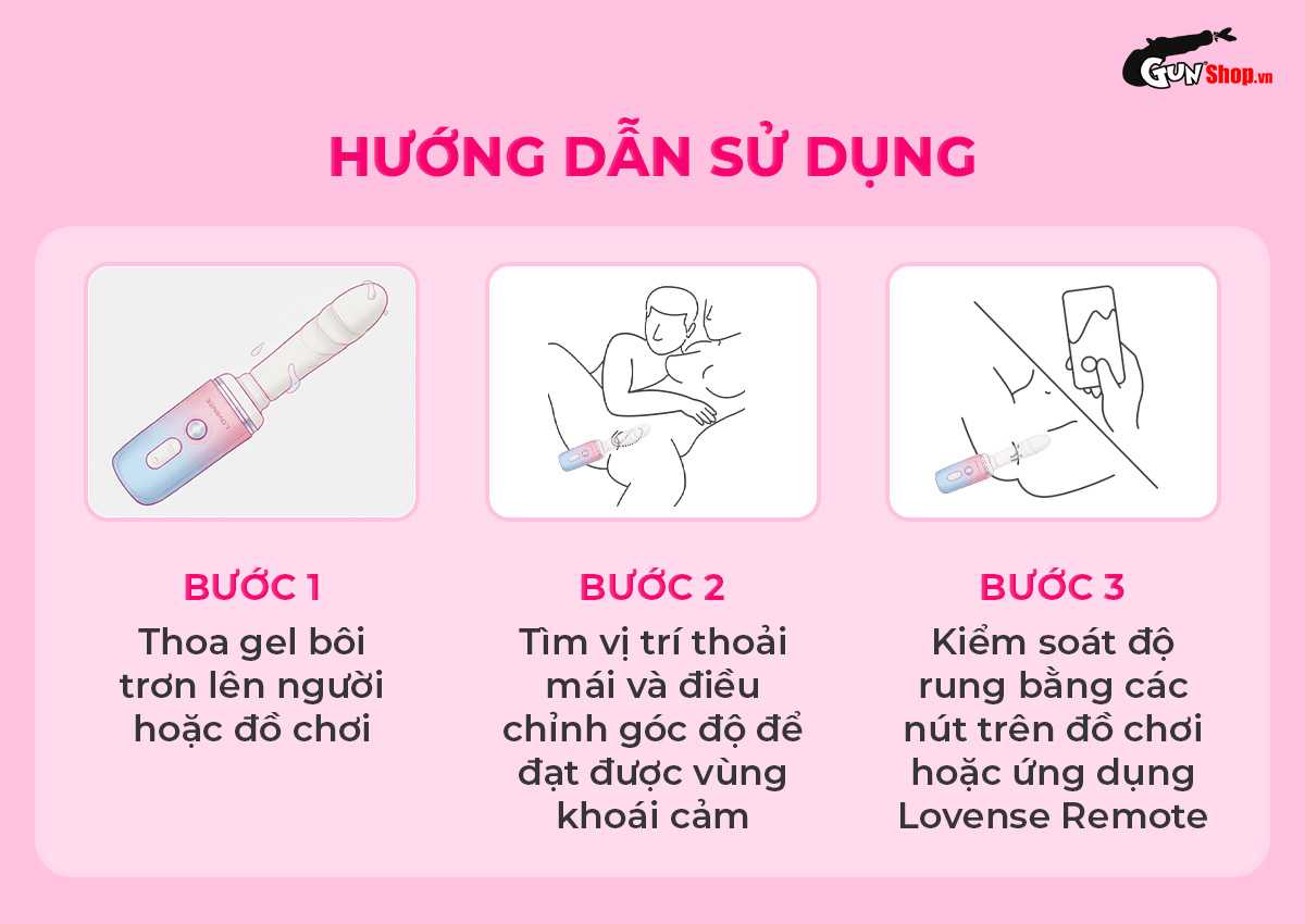 Hướng dẫn cách sử dụng dương vật giả Lovense Spinel