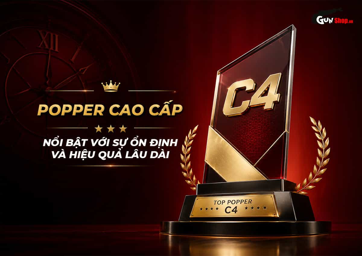 Chai hít Popper C4 Red 10ml PWD USA loại mạnh chính hãng tại Chúng tôi