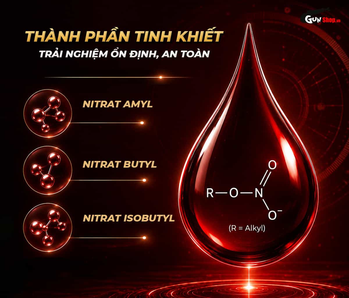 Chai hít Popper C4 Red 10ml PWD USA loại mạnh chính hãng tại Chúng tôi