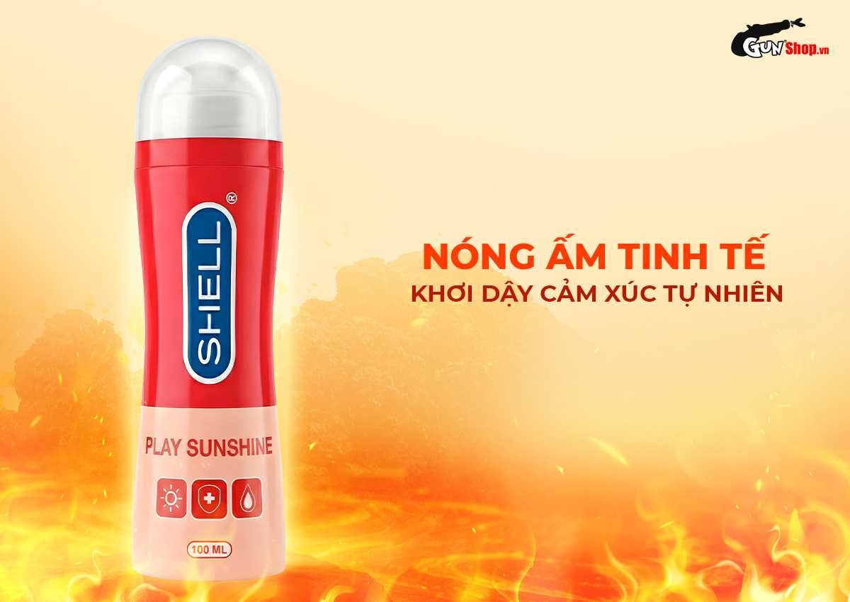 Gel bôi trơn ấm nóng Shell Play Sunshine chính hãng tại Gunshop
