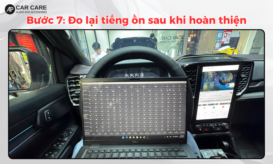 Quy trình dán cách âm sàn xe ô tô chuyên nghiệp, chuẩn detailing tại AP Car Care