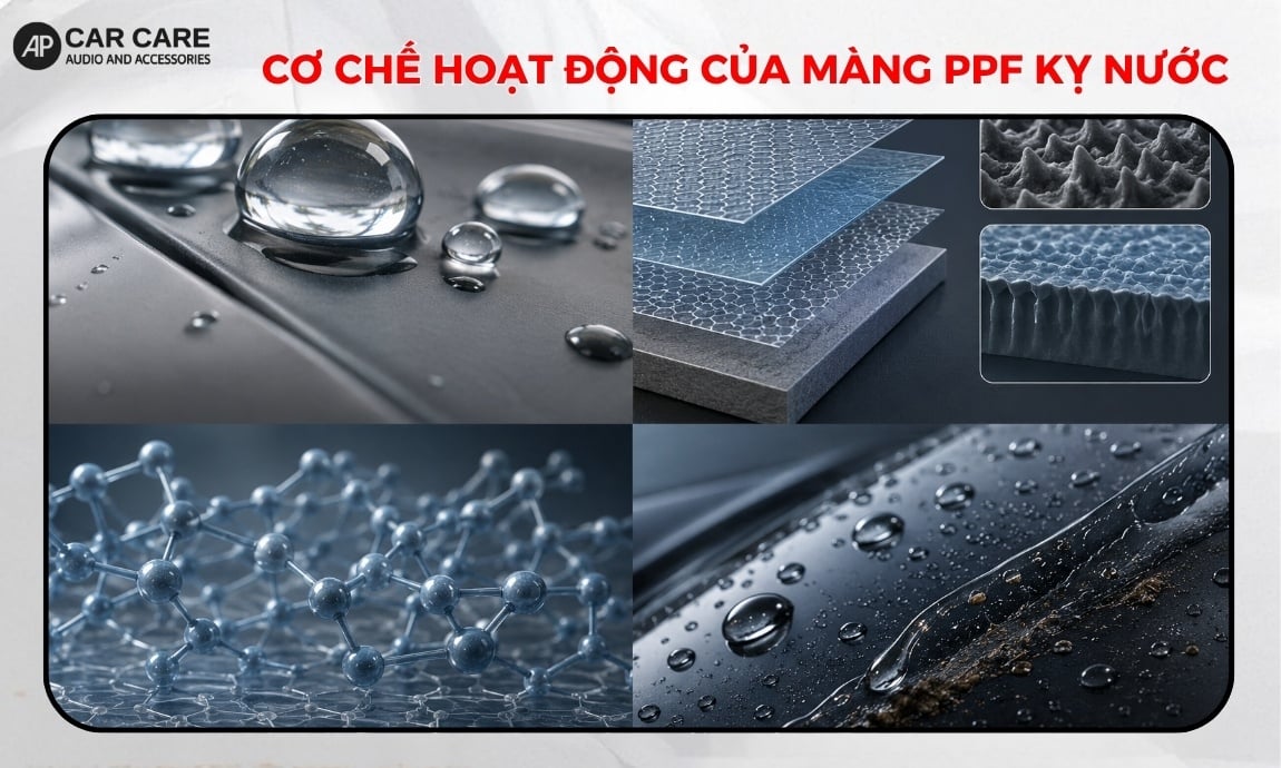 Cơ chế hoạt động của màng PPF kỵ nước