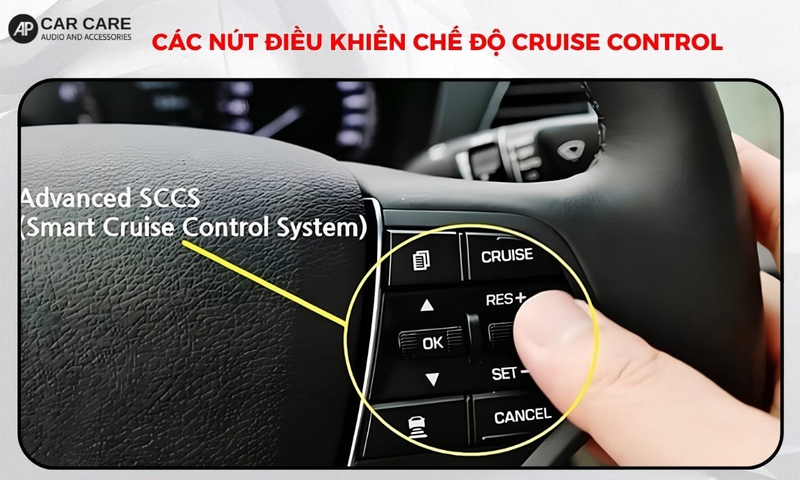 Các nút điều khiển chế độ Cruise Control