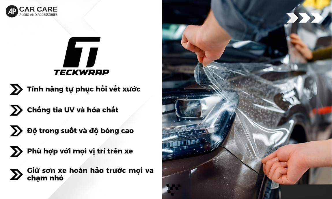 Những ưu điểm vượt trội khi dán PPF ô tô Teckwrap