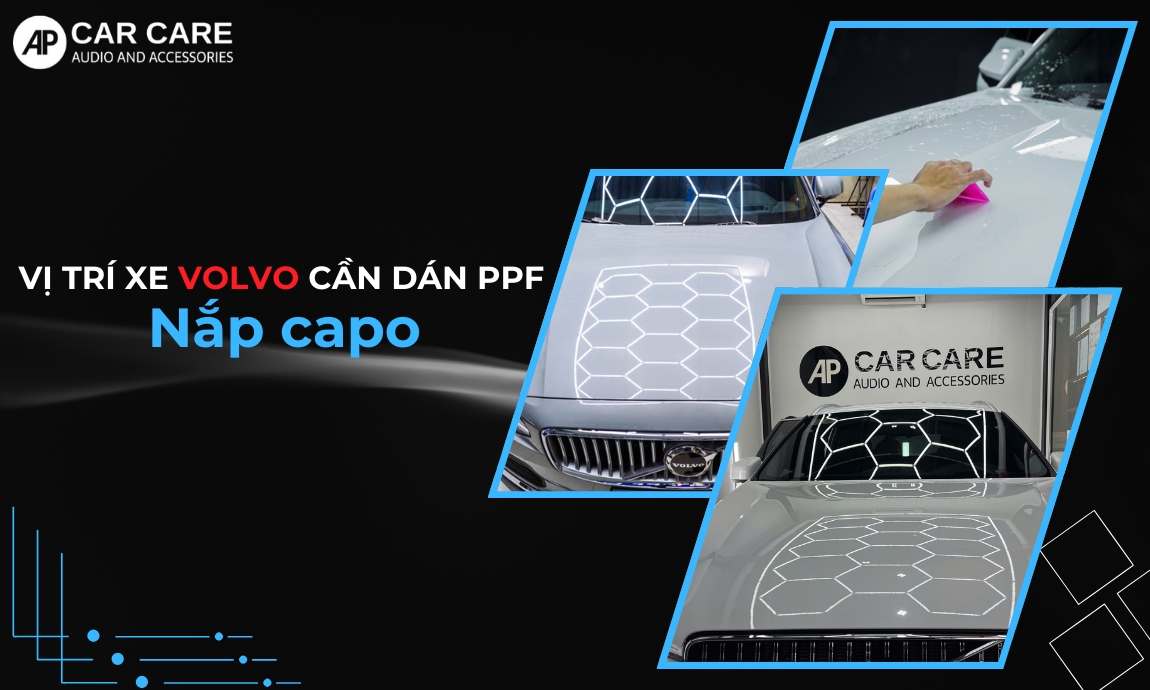Các chỗ ngoại thất xe hơi Volvo cần phủ PPF bảo vệ