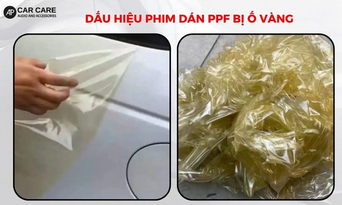 Dấu hiệu nhận biết phim PPF bị ố vàng
