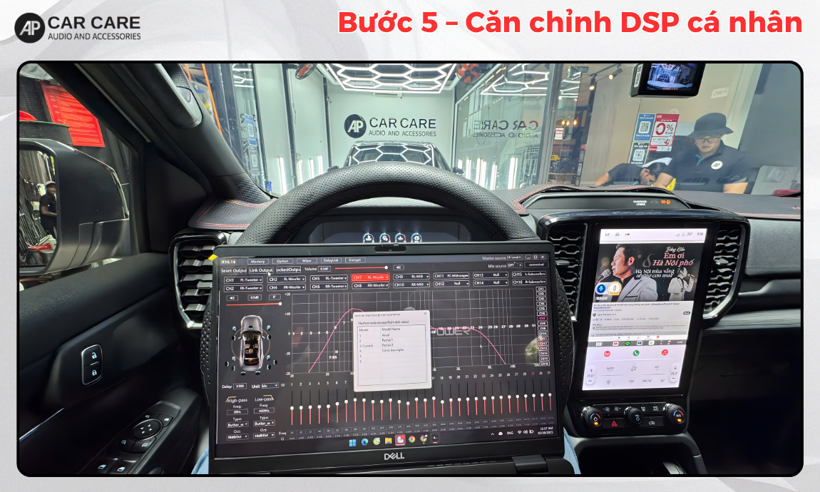Quy trình độ hệ thống âm thanh xe hơi tại AP Car Care