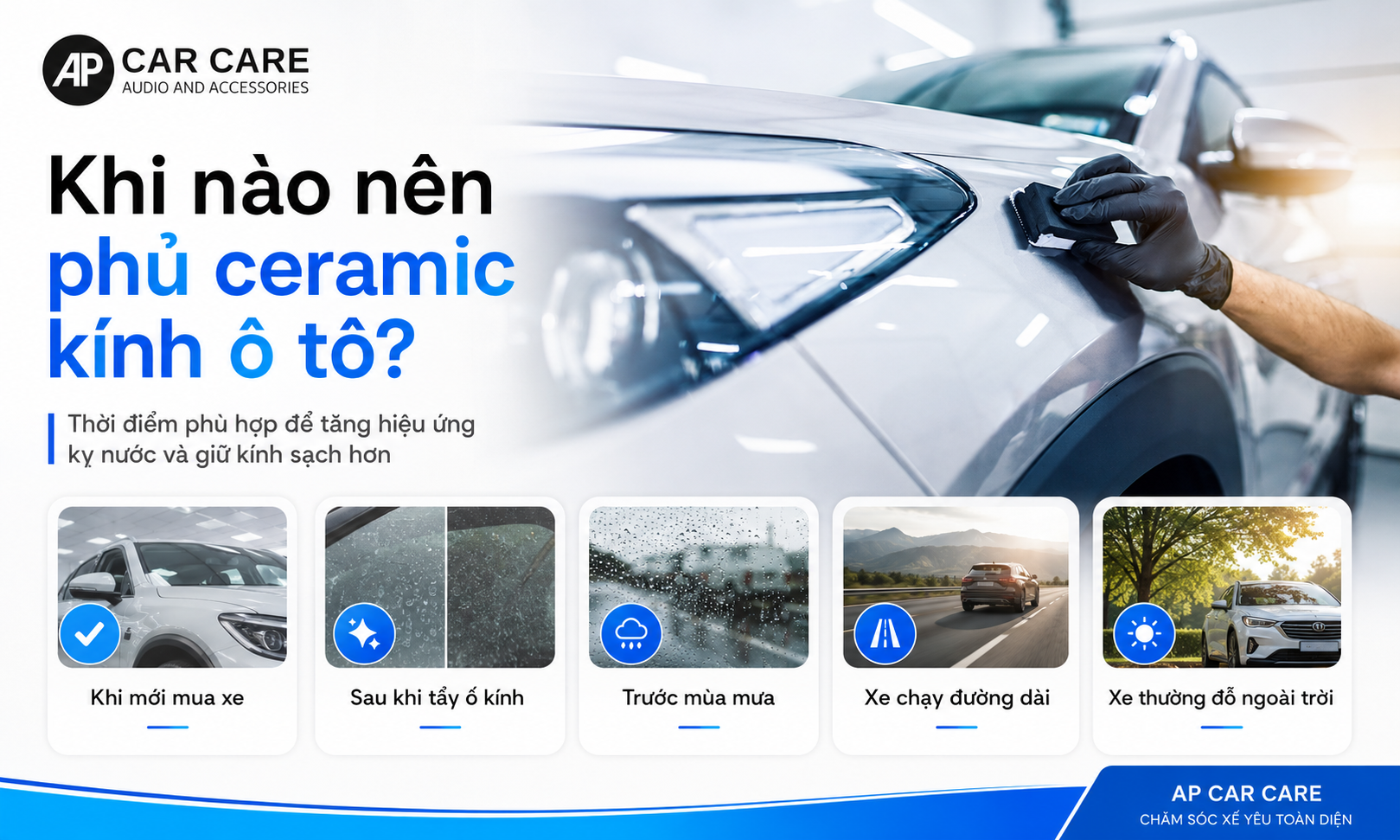 Khi nào nên phủ ceramic kính ô tô