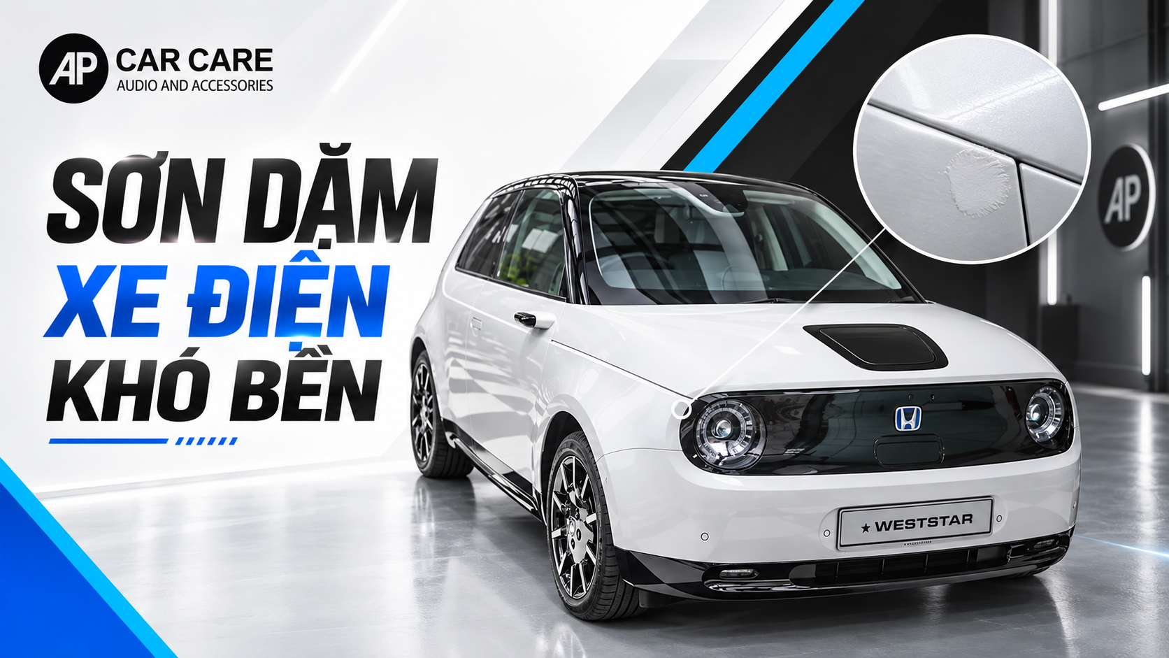 Sơn sửa phục hồi xe điện tốn kém và khó đẹp như ban đầu