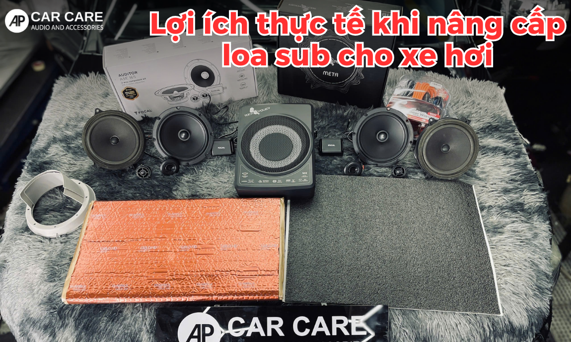 Lợi ích khi độ loa sub ô tô chính hãng
