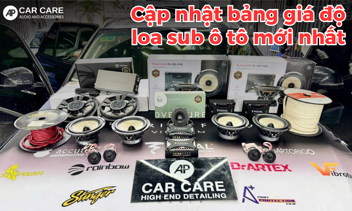 Bảng giá mới nhất khi độ loa sub ô tô