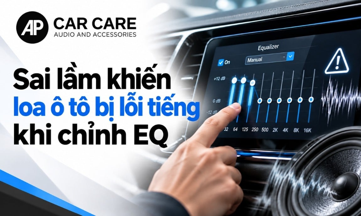 Ba sai lầm khiến loa ô tô bị rè và méo tiếng khi chỉnh EQ
