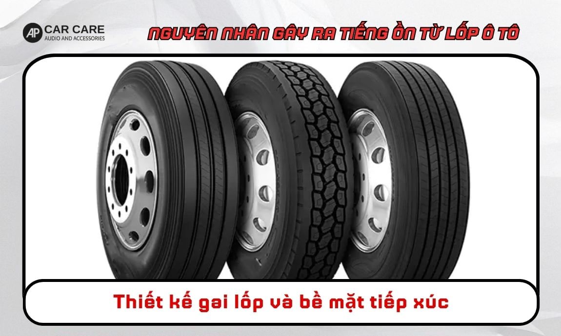 Thiết kế gai lốp và bề mặt tiếp xúc
