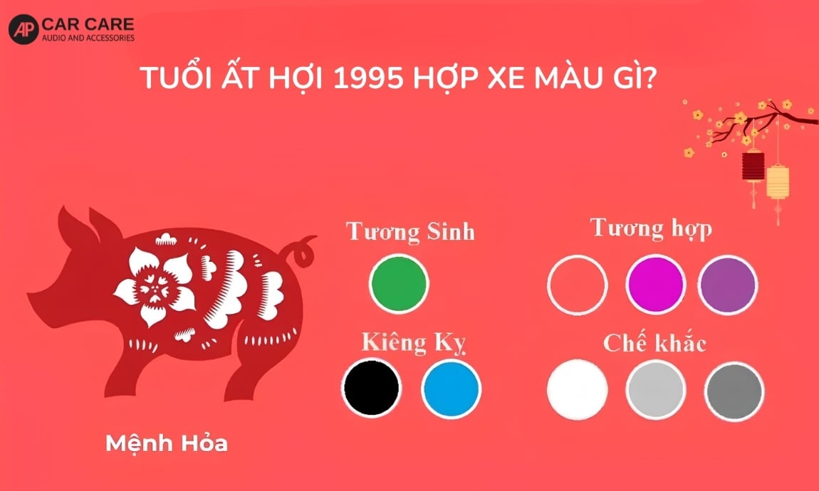 Tuổi Ất Hợi 1995 hợp xe màu gì?