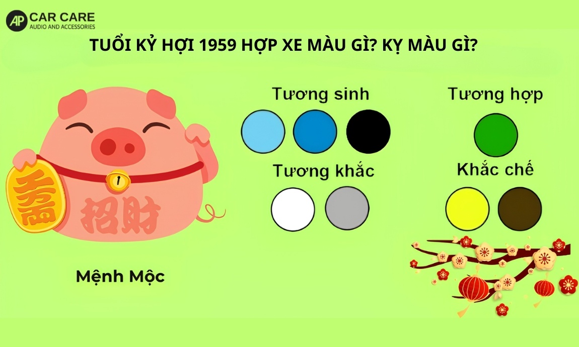 Tuổi Kỷ Hợi 1959 mua xe màu gì hợp?
