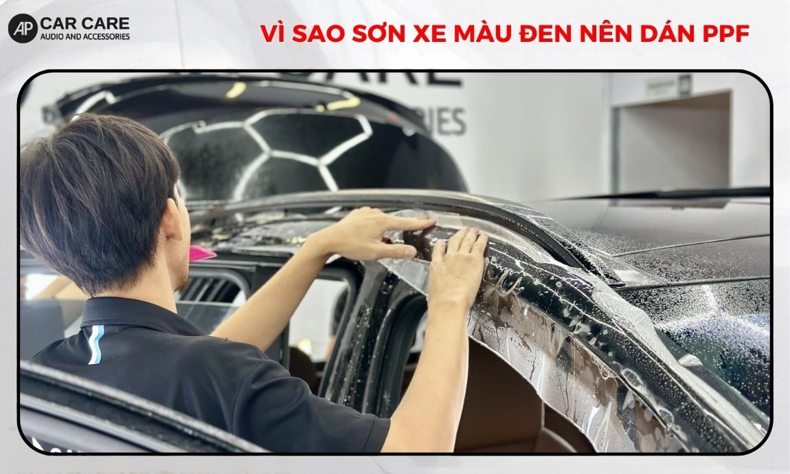 Vì sao sơn xe màu đen cần nên dán PPF