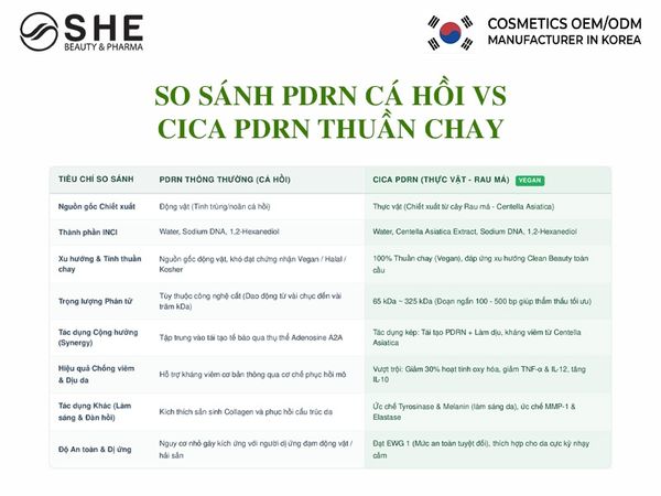 Gia công mỹ phẩm Cica PDRN