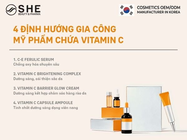 Vitamin C trong mỹ phẩm