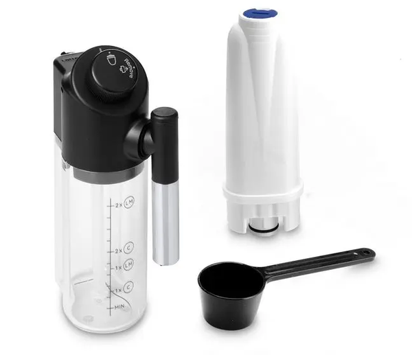 Các phụ kiện đi kèm của máy pha cà phê chuyên nghiệp Delonghi Ecam290 81.TB magnifica evo automatic espresso machine