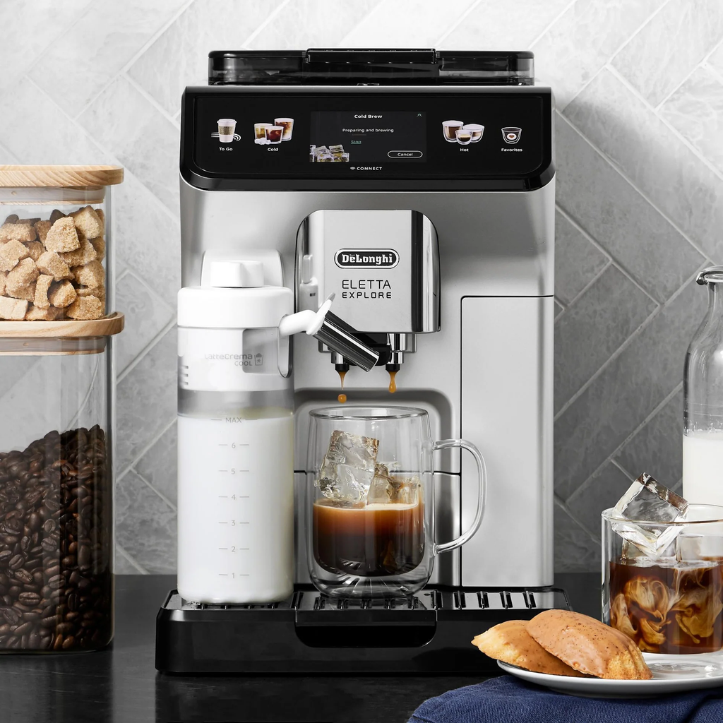 Máy pha cà phê xịn nhất Delonghi ECAM450 65 S Eletta Explore cold brew