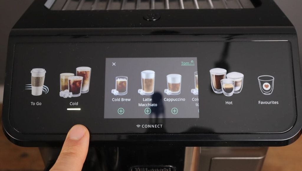 Delonghi Eletta Explore – Lựa chọn đồ uống lạnh