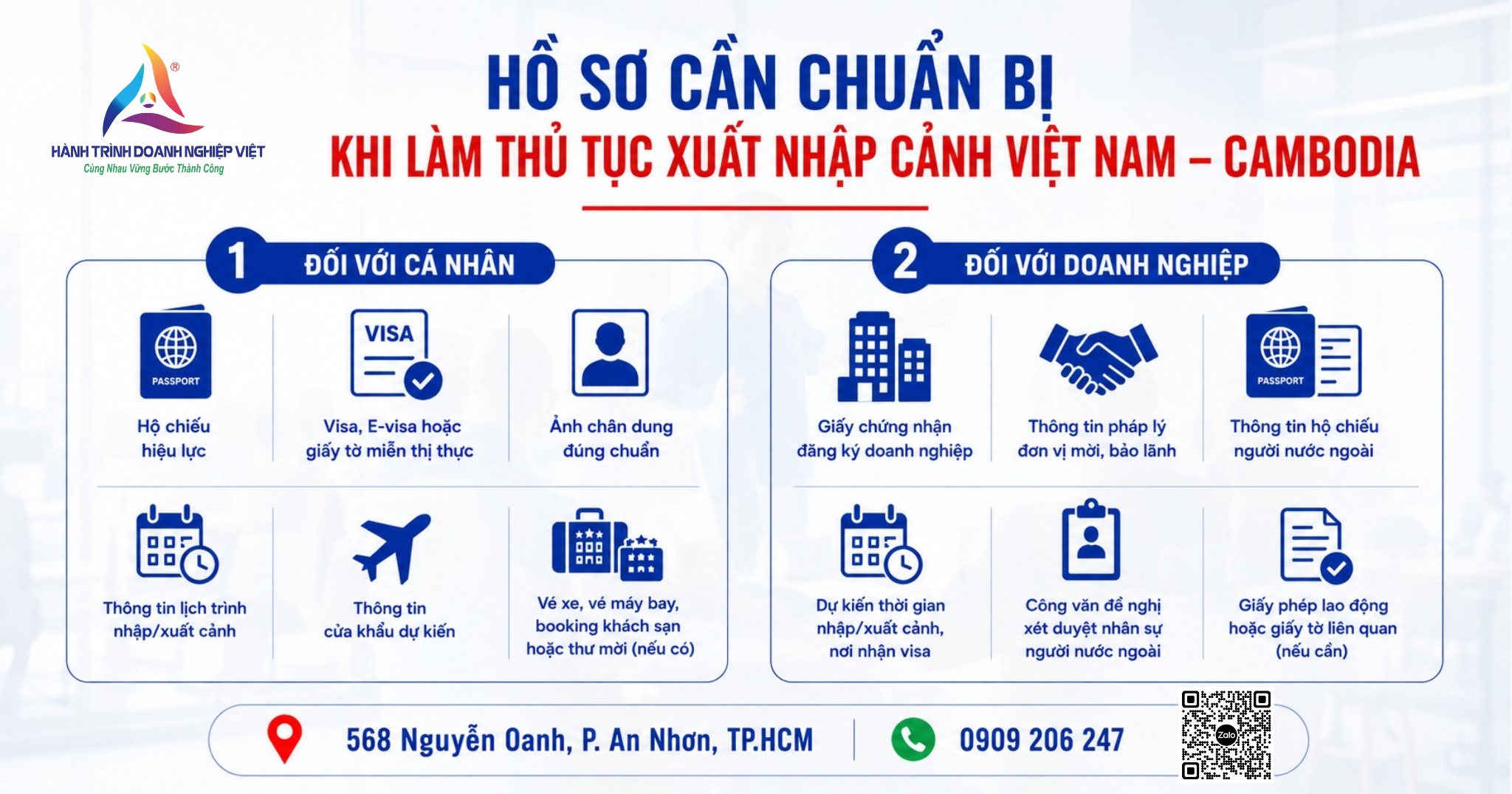 Hồ sơ cần chuẩn bị khi làm thủ tục xuất nhập cảnh Việt Nam – Cambodia