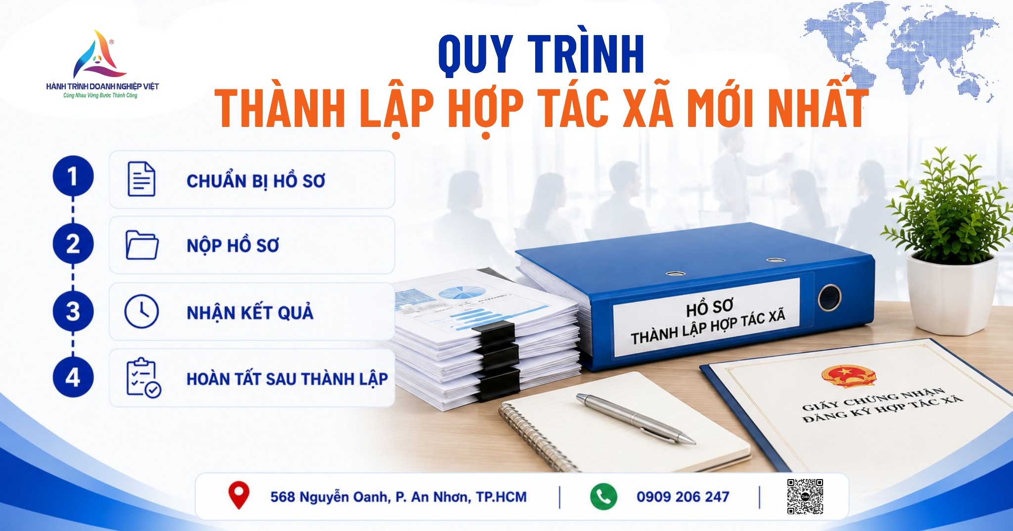 Quy trình thành lập hợp tác xã mới nhất