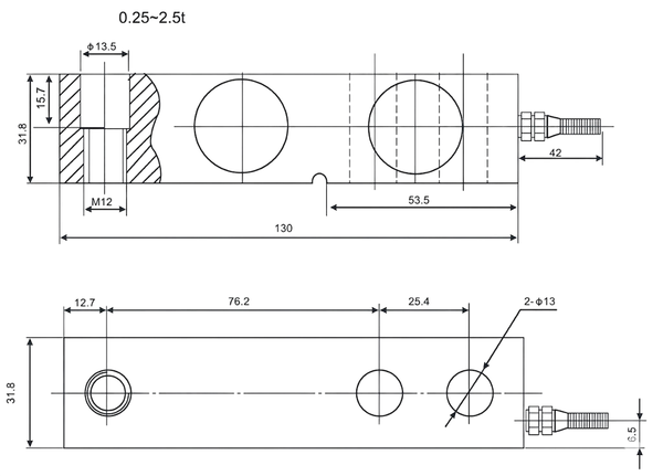 Cảm biến lực loadcell SQB-A