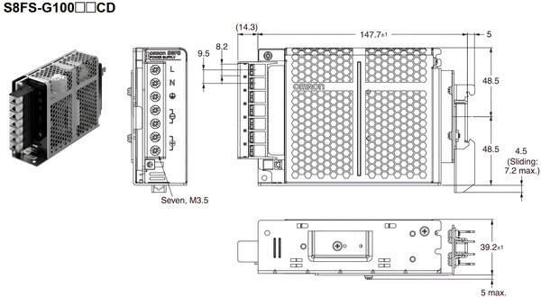 Bộ Nguồn Omron S8FS-G10024CD-500