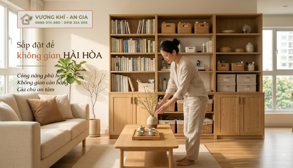 Không gian sống được sắp đặt khoa học để mỗi món đồ có vị trí phù hợp