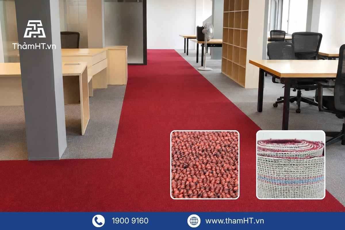 Thảm trải sàn văn phòng chống cháy theo tiêu chuẩn ISO 11925-2:2020 - Thảm cuộn văn phòng - mã ALPS
