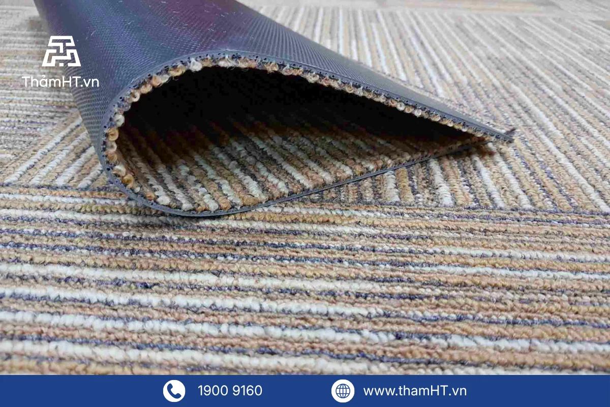 Thảm trải sàn sợi Polypropylene (PP) đế PVC ThamHT.Vn
