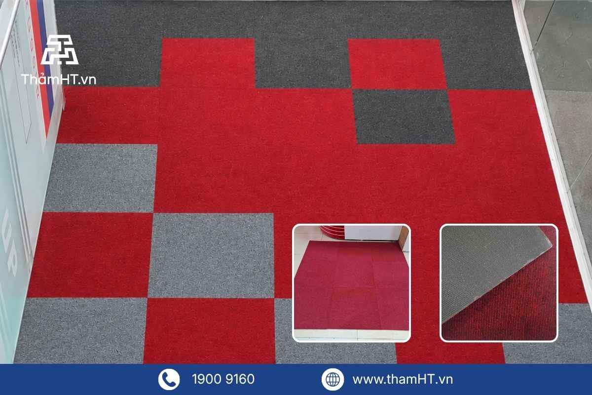 Thảm trải sàn văn phòng mật độ sợi thảm cao - Thảm tấm văn phòng - mã PIXEL