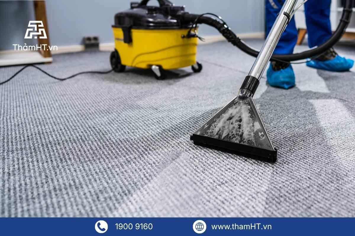 Thi công thảm trản sàn văn phòng chuyên nghiệp - Thảm HT