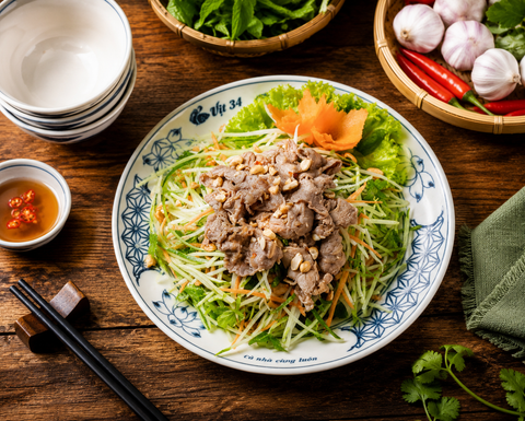 CÁCH LÀM NỘM BÒ RAU CỦ THANH MÁT, GIÒN NGON HẤP DẪN