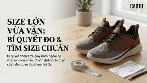 Hướng Dẫn Cách Đo Form Chân & Bảng Size Giày Nam Chuẩn Nhất Cho Người Ngoại Cỡ