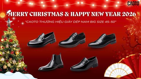 Top 5 Mẫu Giày Diện Tiệc Giáng Sinh và Năm Mới Sang Trọng Cho Quý Ông Big Size (2026)