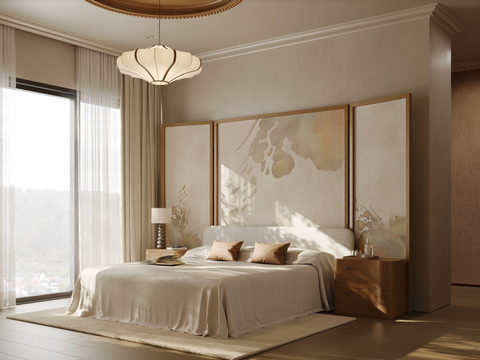 Hoàn thiện không gian khách sạn với rèm voile trắng, sự tinh tế đến từ ánh sáng và chất liệu