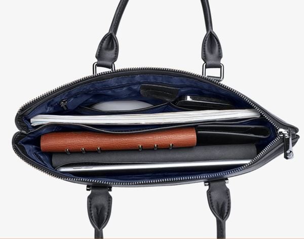 Cặp Da Công Sở & Doanh Nhân Cao Cấp WP Đựng Laptop & Hồ Sơ TUDA SBM422 : hình 11