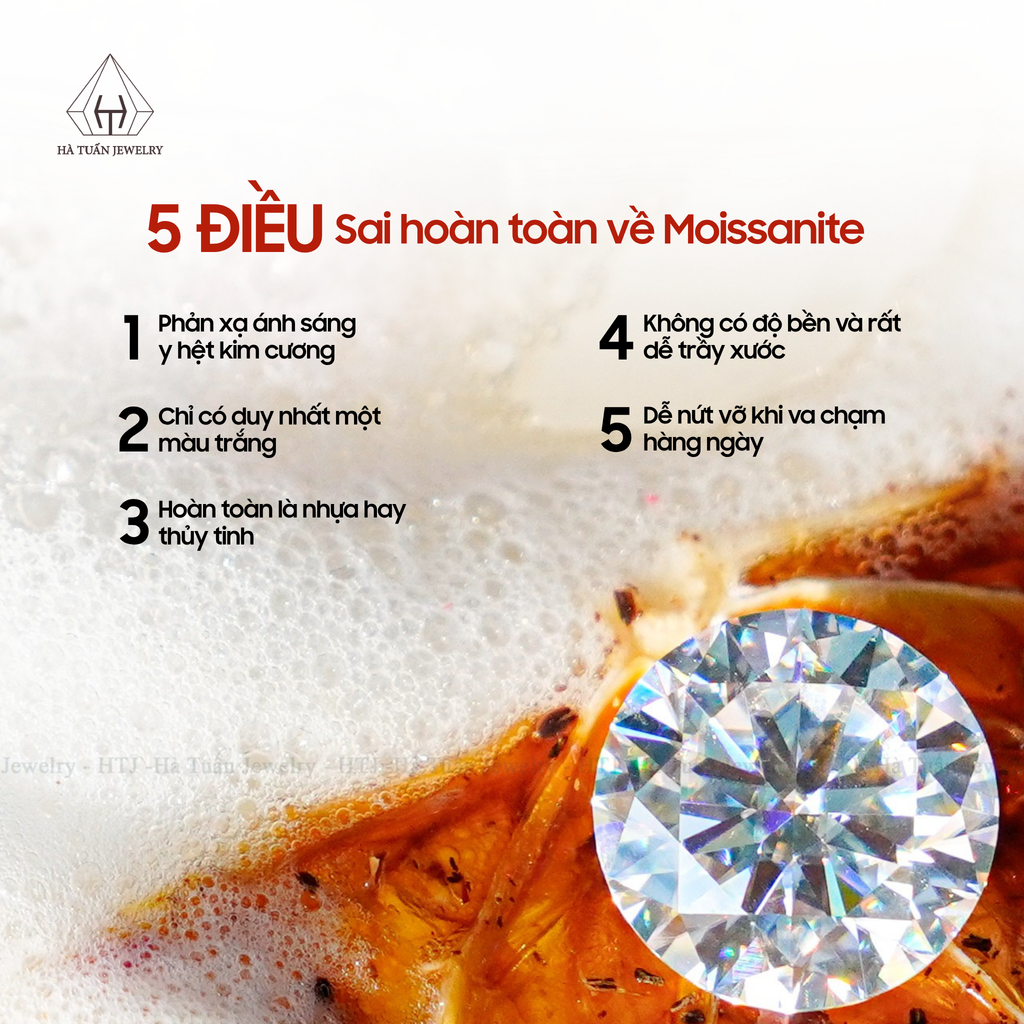 5 điều sai hoàn toàn về Moissanite mà hầu hết ai cũng mắc phải