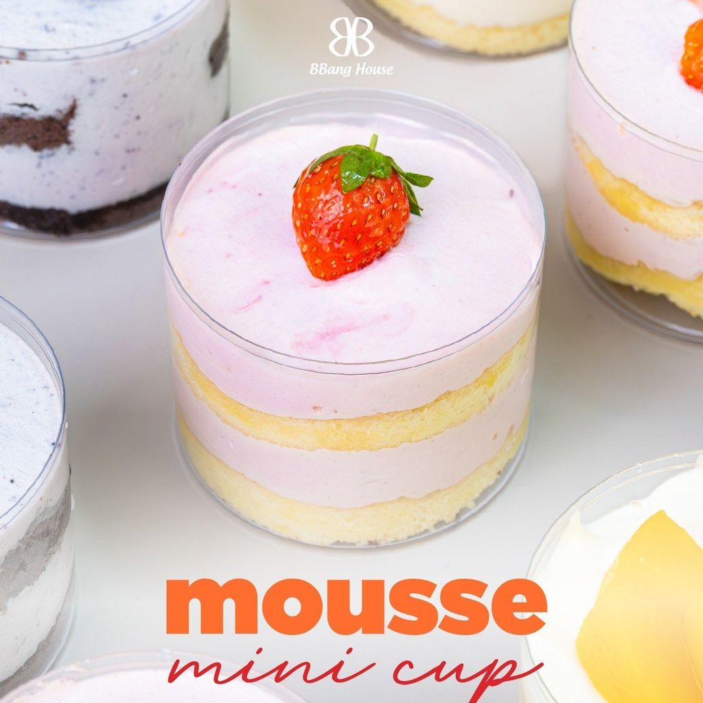 Khám Phá Hộp Quà Mousse Mini BBang House: 3 Vị Dâu, Đào, Việt Quất Gây Nghiện