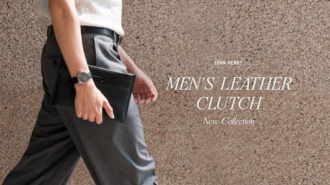 NEW COLLECTION | MEN'S LEATHER CLUTCH