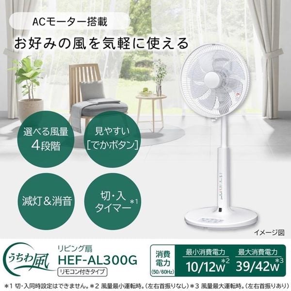 Quạt đứng Hitachi HEF-AL300G nội địa Nhật 8 cánh