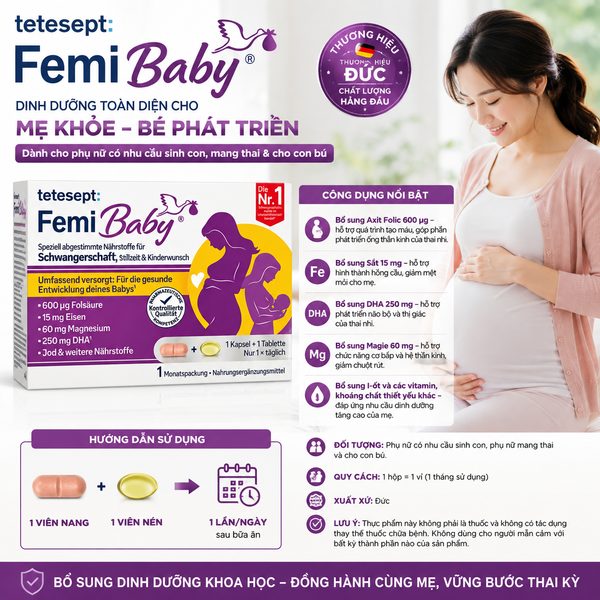 tetesept Femi Baby vitamin bà bầu Đức