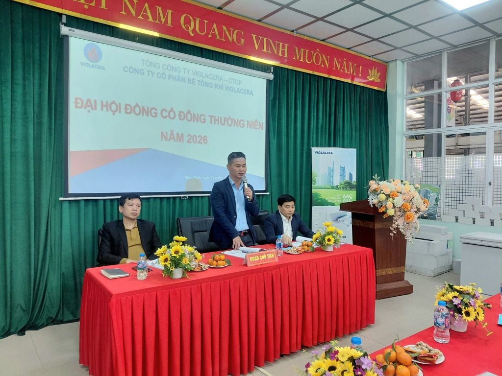 CÔNG TY CỔ PHẦN BÊ TÔNG KHÍ VIGLACERA TỔ CHỨC THÀNH CÔNG ĐẠI HỘI ĐỒNG CỔ ĐÔNG THƯỜNG NIÊN NĂM 2026