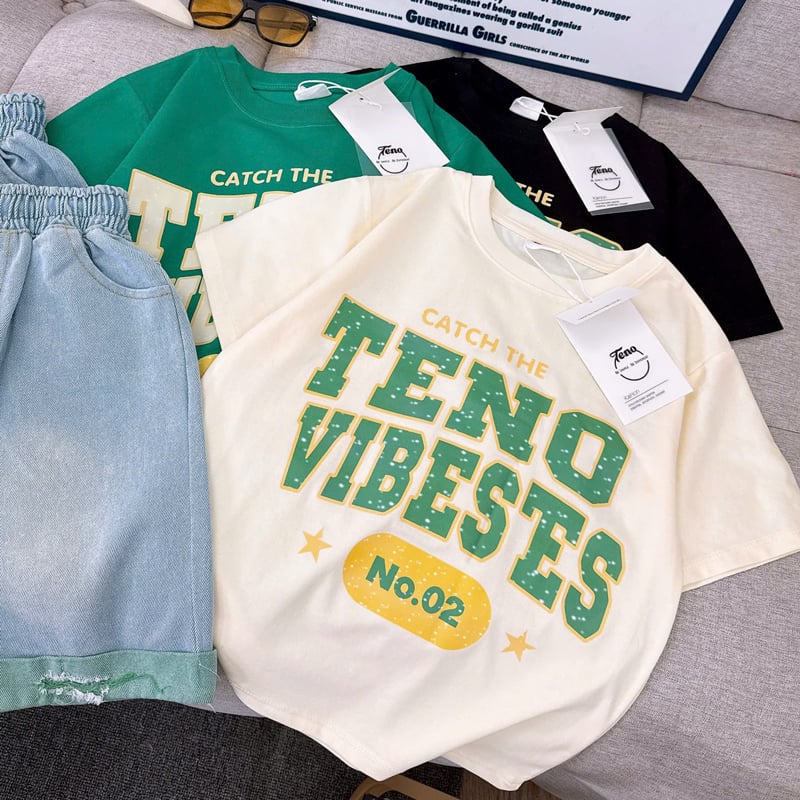 Bộ jean ngố bé gái Vibes